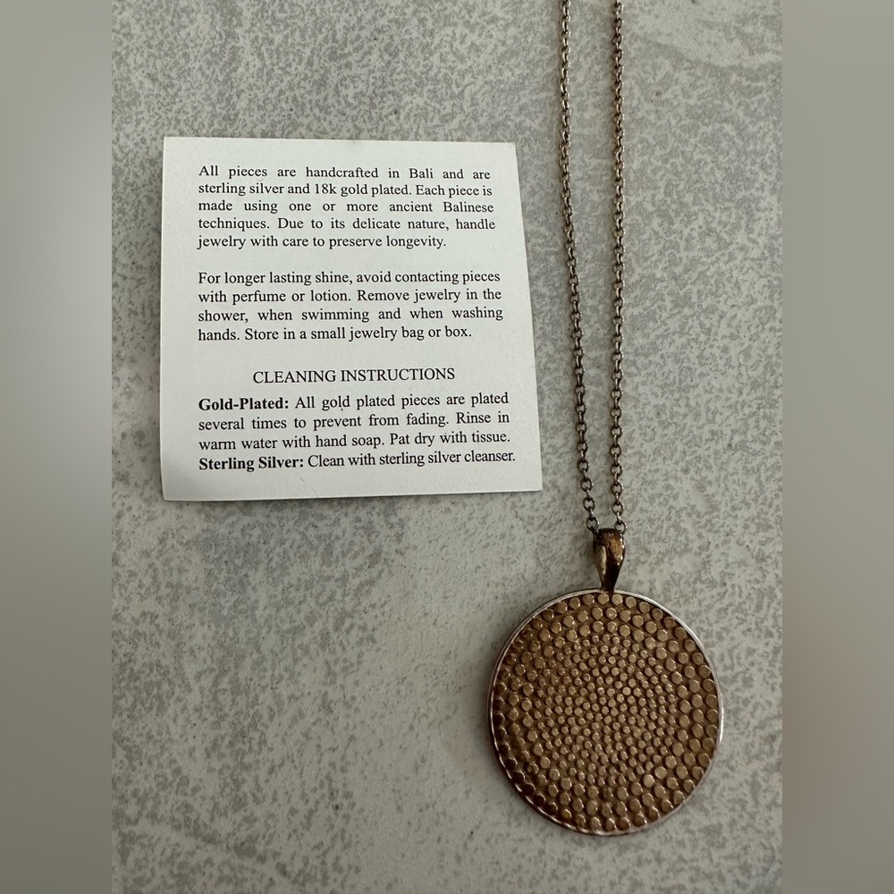 Anna Beck gold plated necklace